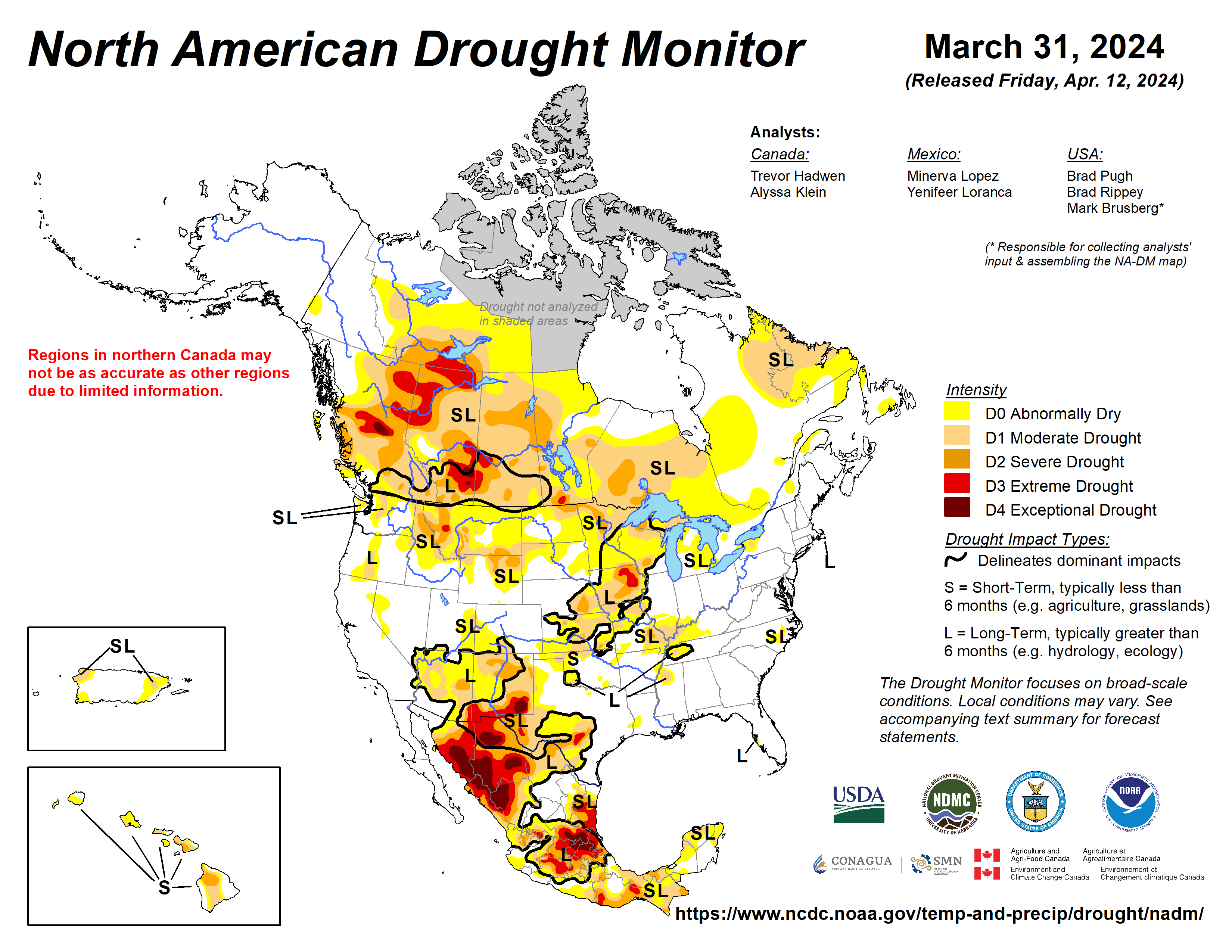 NA Drought Monitor