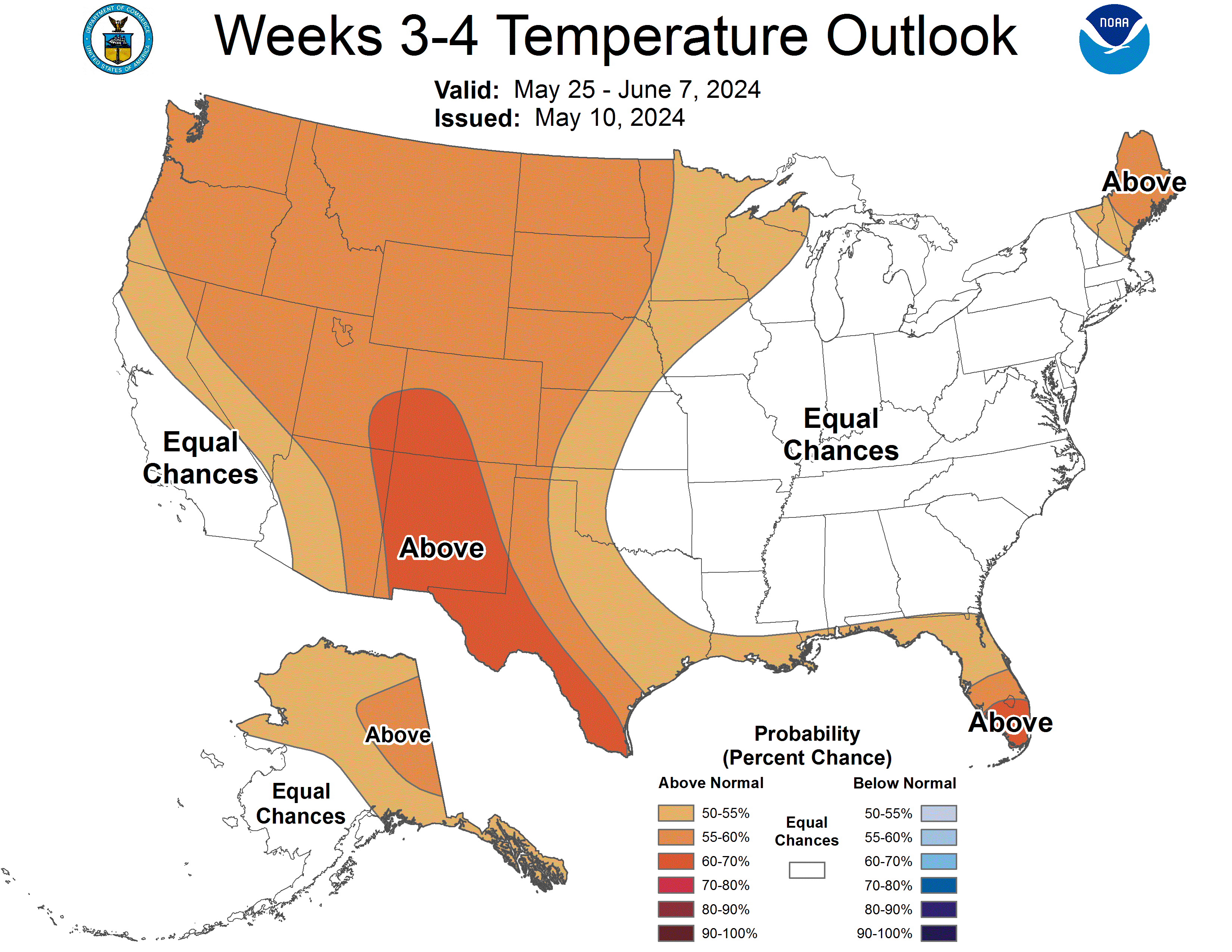 Weeks 3-4 Temperature Outlook